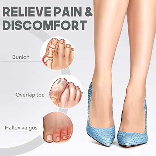 Mhsy Toe Separators For Overlapping Toes, 4Pcs Gel Bunion Correctors Toes Spacers For Hallux Valgus And Hammer Toe Relieve Pain #TOP1