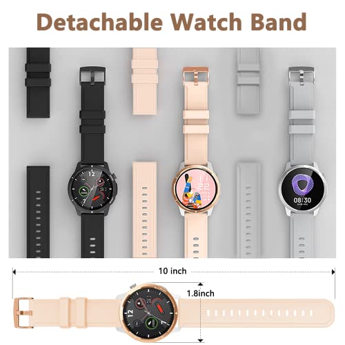 Vapaito Smart Watch For Men Women(Make/Answer Calls),Ip68 Waterproof Fitness Tracker With Pedometer,Message Notification,Ai Voice, Music Player,Health Monitor,Compatible With Ios Android Phones. #TOP6
