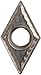 Cobra Carbide 40460 Solid Carbide Turning Insert, C520 Grade, Uncoated (Bright) Finish, DCMT Style, CM Chipbreaker, DCMT 32.51, 5/32" Thick, 1/64" Radius (Pack of 10)