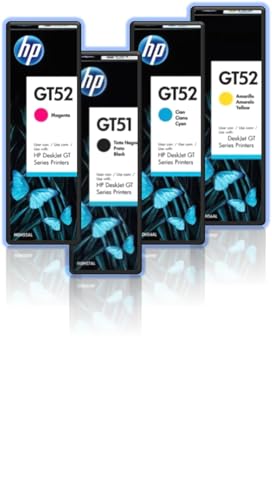 Kit 4 Garrafa Refil De Tinta H p GT51(GT53)/GT52 Gt 5810 5820 5822