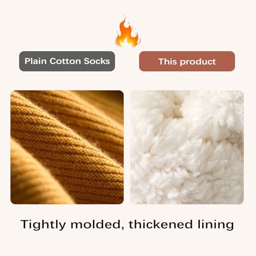 Truecups Fleece Socks, Truecups Thermal Socks, Fleecesox - Fleece-Lined Non-Slip Thermal Slippers Socks, Truecups Indoor Slipper Socks2