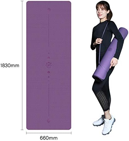 Amazon Brand  Umi - Eco Yoga Mat Extra Large Non-Slip Pilates Mat Thick TPE Workout Exercise Mat with Free Carry Strap for Home Gym Use
