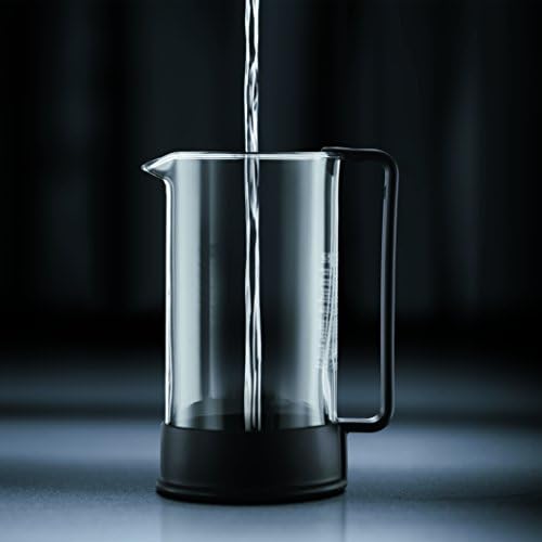 Bodum 12oz Brazil French Press Coffee Maker, High-Heat Borosilicate Glass, Black - Made in Portugal — view 3
