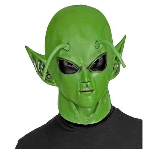 Masque de clown d'horreur Widmann adulte avec cheveux pour déguisement d'Halloween