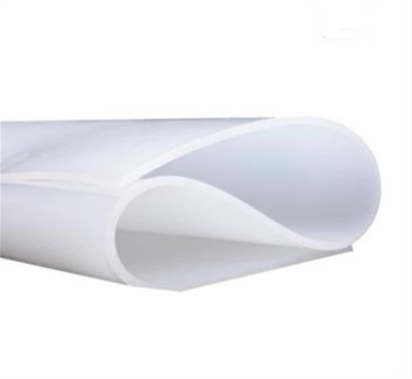 JIEYUZYUO Silicrubber Sheet 500X500Mm Thickn 1.5Mm/2Mm/3.0Mm Black Silicsheet, Rubber Mat Silicsheeting for Heat Resistance/Half Clear/2Mm