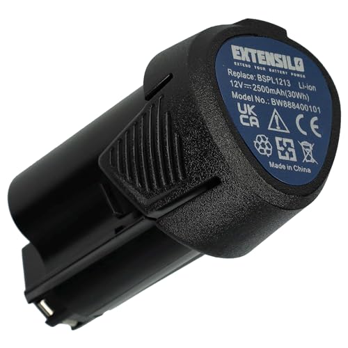 EXTENSILO Batterie Compatible avec Hendi Couteau à Kebab (2500 mAh, Li-ION, 12 V)