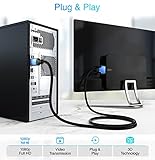 BlueRigger HDMI to DVI Cable 1M (High-Speed, Bi-Directional Adapter Male to Male, DVI-D 24+1, 1080p, Aluminum Shell) - Compatible with Raspberry Pi, Xbox One, PS5/PS4, Graphics Card - Image 4