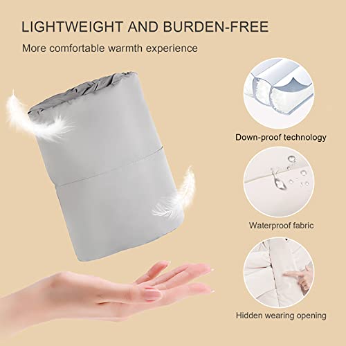 Winter Down Scarf Women Men Down Filling Foldable Plain Waterproof Ultralight Neck Warmer For Cycling Hiking4