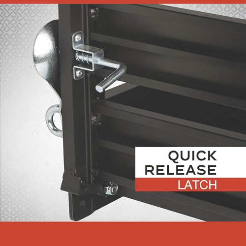 Ultra-Tow Aluminum Hitch Cargo Carrier with Ramp - 500-Lb. Capacity, Black, 60in. x 30in. x 4in. - Image 5