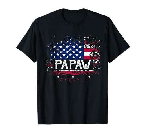 Papaw American Flag Grandpa T-Shirt