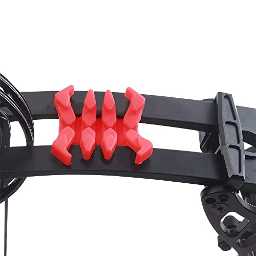Sopoger Archery Bow Limb Dampener Limbsaver Split Vibration Stabilizer Dampeners Sliencer For Compound Bow Hunting Target Outdoor Shooting (Red) #TOP7