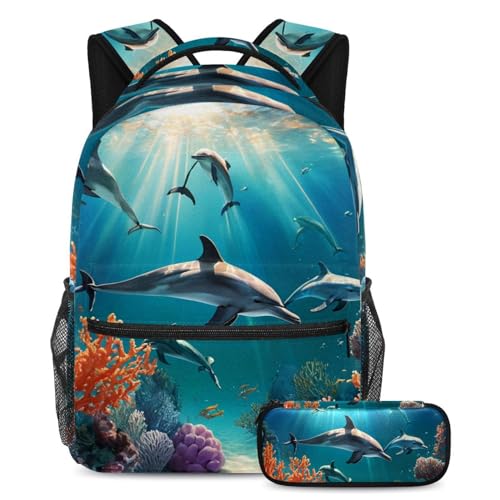 Sac à dos dauphin mignon pour les sorties des ados et enfants