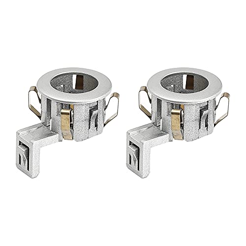 X AUTOHAUX 2pcs 89348-33060 Car Bumper PDC Parking Sensor Retainer Holder Bracket for Toyota Sienna Sequoia for Lexus GX460 Silver Tone