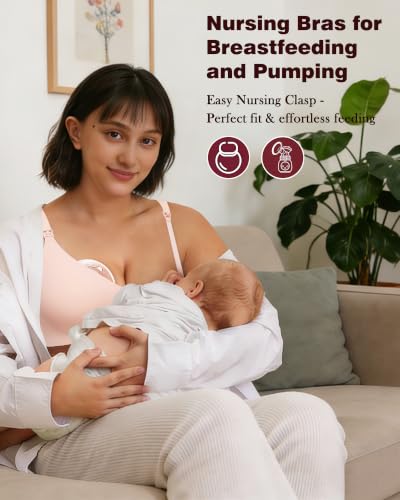 Image of As Fairy Seamless Nursing Bras for Breastfeeding Soft Wireless Sleep Maternity Bralette Regular and Plus Size