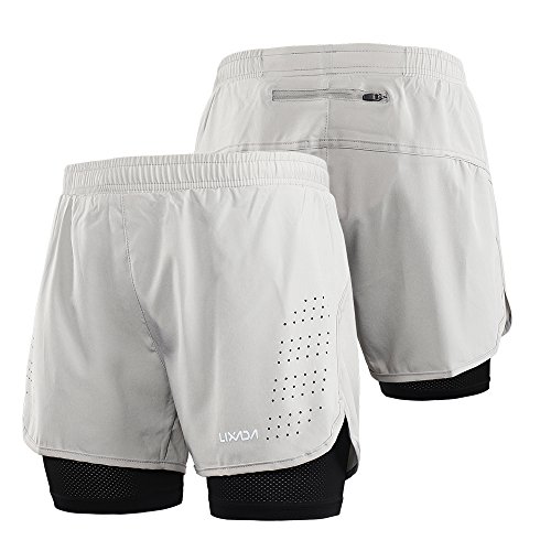 Explopur Short de Course pour Homme - Séchage Rapide, Respirant, entraînement Actif, entraînement Physique Short de Jogging avec Doublure Longue Cover