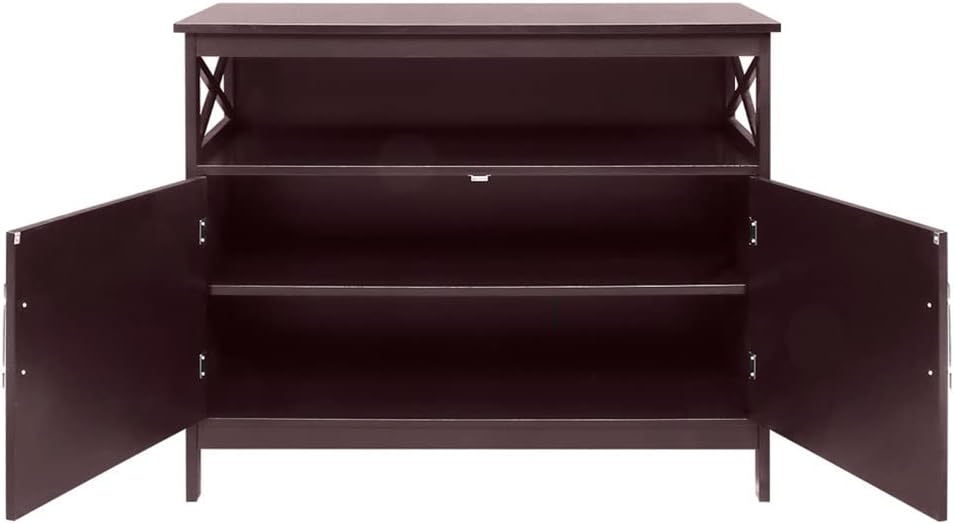 Kitchen Sideboard Antique Stackable Storage Cabinet Wooden Cupboard Server Buffet Console Table for Home Living Room