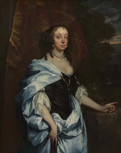 Toile murale abstraite Portrait Mme Lely pour un intérieur inspirant