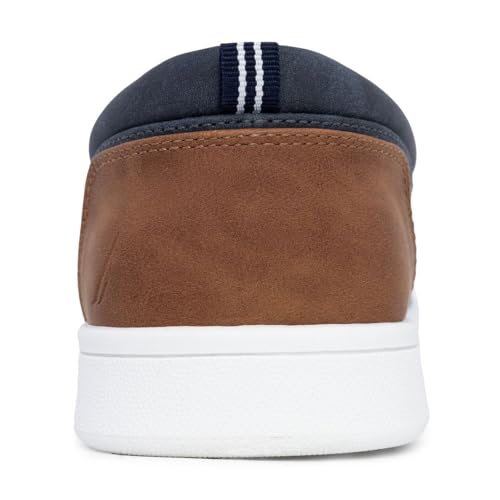 Image of Nautica Men's Slip-On Loafers Casual Moc Toe Sneakers Boat Shoes Slipper for Men - Lightweight & Comfortable - Derwin