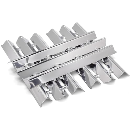 Hiorucet Pièces de grill pour Broil King 9468-54, 9468-57, 95693, 9864-27, 9864-54, 9864-57, 9865-24, 9865-27, Signet 20 320 40 70 90, Sovereign 20 70 Plaques chauffantes en acier inoxydable. Pour
