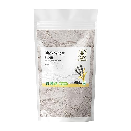 Shiva Organic BLACK WHEAT FLOUR (1.5 KG) for eating and cooking | kale gehu ka atta | Rich in Dietary Fibres Shiva Organic BLACK WHEAT FLOUR (1.5 KG) for eating and cooking | kale gehu ka atta | Rich in Dietary Fibres