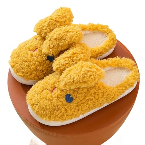 Chaussons chauds d'hiver style dessin animé pour rester au salon