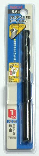 ナチ ステンレス用ドリル 1本入り 8.6ミリ