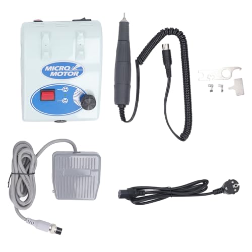 Elektrischer Mikromotor-Polierer Zum Polieren von Handstücken mit 35 KRPM, Labor- und Präzisionsarbeiten, Schmuck, Schleifen, Kunsthandwerk, Schnitzen, Polieren (EU-Stecker 220 V)