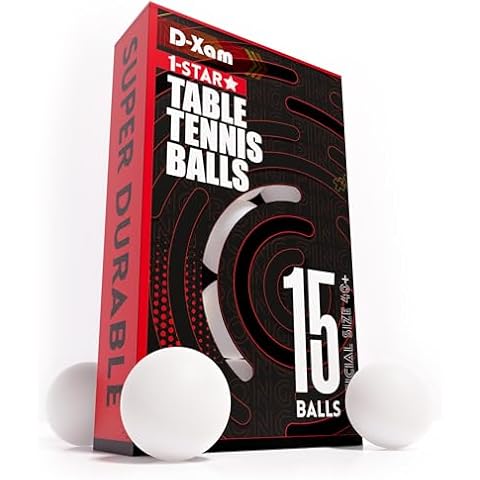 15 Pack White Ping Pong Balls Cover