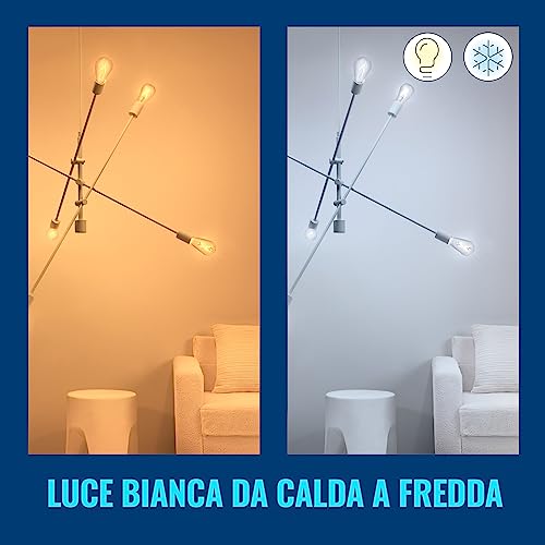 Lampadina Smart WiFi, Luce Bianca da Calda a Fredda Dimmerabile, Filament Ambrata, E27, 2 PezziI, 6.5W, Tecnologia SpaceSense, Controllo Vocale (Alexa, Apple HomeKit, Google Home) - Illuminazione - Immagine 4
