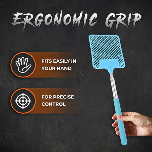 Matamoscas extensible y raqueta de mano para el hogar 7