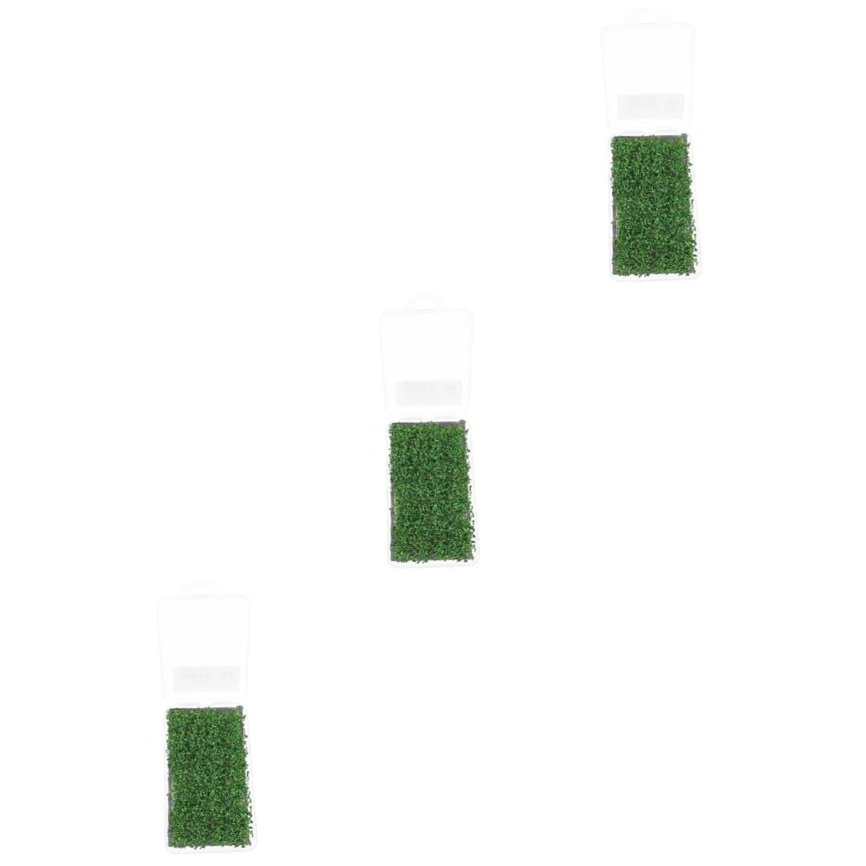 BESPORTBLE 3pcs Lifelike Artificial Grass Shrubs Model for Miniature Scenes Deep Simulation Shrubbery for Home Decor Educational Projects and Model Building