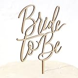 Bride to Be Wooden Cake Topper - Script Bride to Be Cake Topper, Rustic cake topper, Bridal Wedding shower cake topper, Bridal shower decor (WOOD Bride CT)
