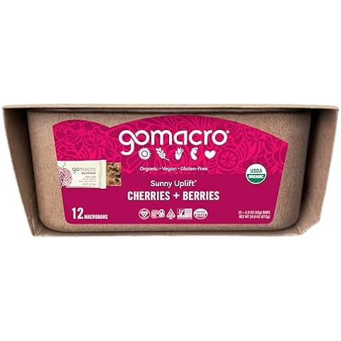 Macrobar Sunny Uplift Cherries + Berries 12/2 Oz (56 Grams) Bar(s) Cover