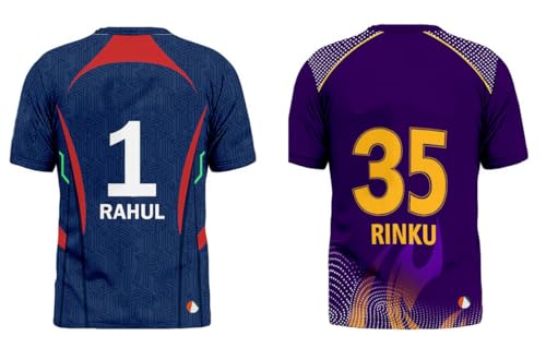 Image of Sports India IPL Cricket Team T Shirt Jersey Combo for (Kid's, Boy's & Mens) L744