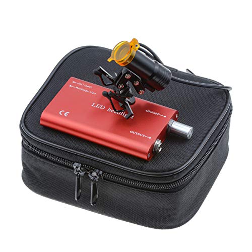Bonew Head Lamp With Filter Clip-On Type For All Glasses + Cloth Bag Dy-007 (Red) #TOP16