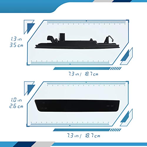 Gempro Led Front Side Marker Lights Bumper Signal Lamps Assembly For Dodge Challenger 2015-2023, Smoked Lens 2Pcs #TOP4