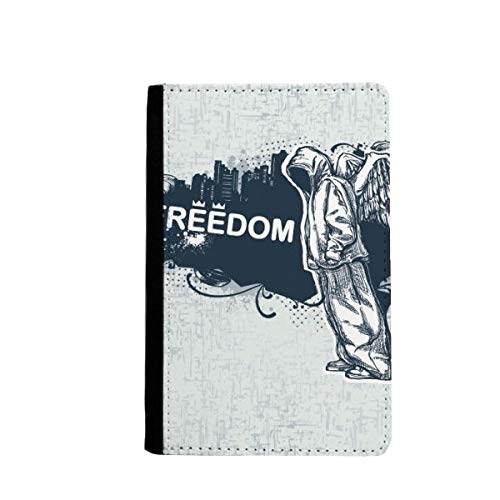 Étui passeport Hip-Hop ange religieux portefeuille billets et cartes