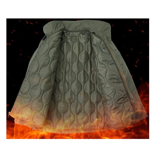 M65 Field Jacket WW2 Vintage Men's Warm Cargo Coats with Cotton Lining OG-107 Trench Suit Replica WWII US M-1956 Jackets2