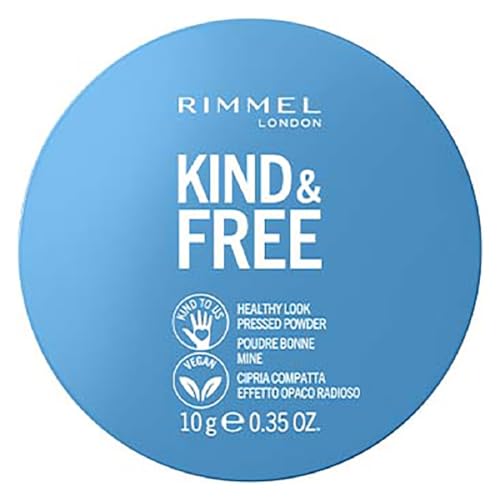 Rimmel Kind and Free Polvo Compacto Matificante, Tono 001 Translucent, 10 g (Paquete de 1)
