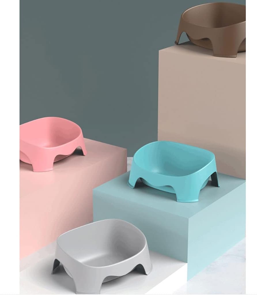 Open Litter Box Large Cat Supplies Cat Litter Simple Cat Toilet Open Cat Poop Pot Into Kitten Potty Anti-Splashing Cat Litter Pan (E)