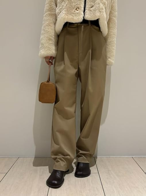 Amazon | [ミラオーウェン] タックデザインテーパードドレス