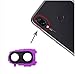 Vitre arrière de rechange pour objectif + cadre pour appareil photo arrière compatible pour Xiaomi Redmi Note 7 / Note 7 Pro / M1901F7E M1901F7C M1901F7 (violet)