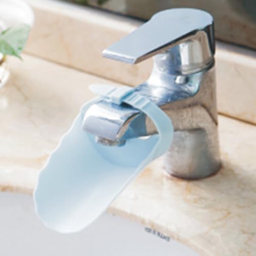 Image of Kids Faucet Extender, PP Material, Easy Installation, Kids Friendly Design, Designed for Kids, Faucet Extension (Blue)