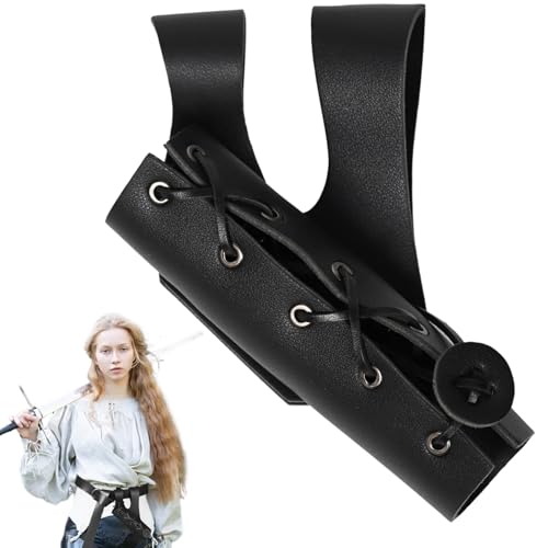 Vaina de espada con cinturón de cuero PU para festivales renacentistas 6