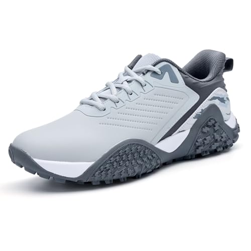 TEOHRW Waterproof Spikeless Golf Shoes