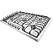 FFGC3626SS 36 ADA Compliant Built-In Gas Cooktop With 5 Sealed Burners 51000 BTU Total Output Continuous Grates Low Simmer Burner And Color-Coordinated Control Knobs: