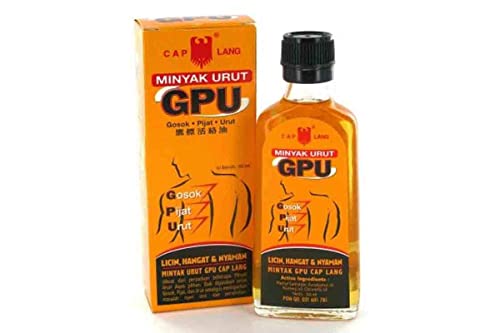 Minyak Urut GPU (Gosok-Pijat-Urut) - 60ml (Pack of 4)
