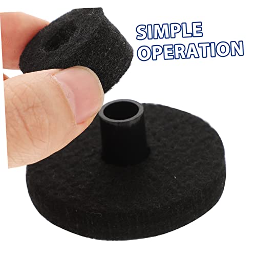 Vaguelly 5 Conjuntos Almofada De Feltro De Tambor Almofada De Prato De Feltro Útil Pad De Bateria Út