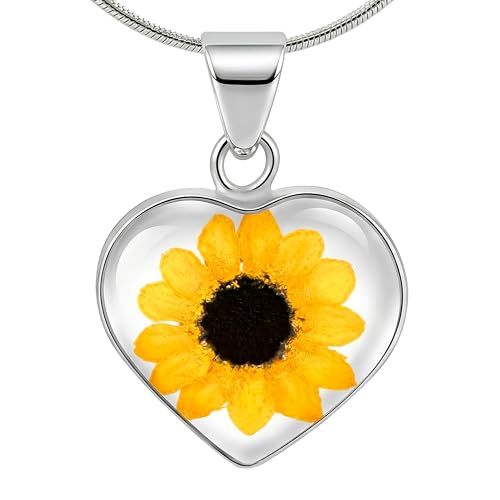 TAMI Collar de Girasol Eterno para...