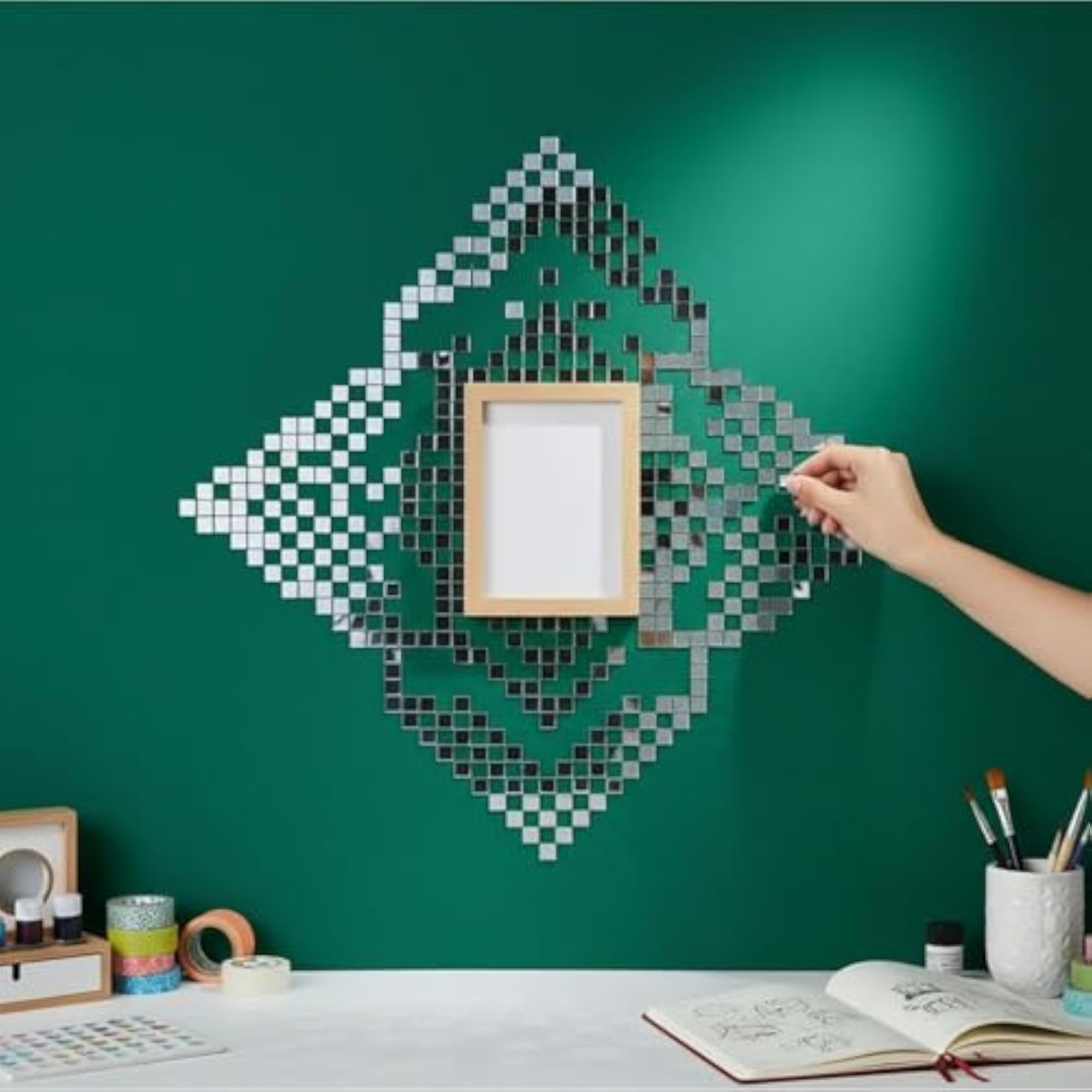 Bright Reflection Mirror Sticker Roll Sparkling Effect